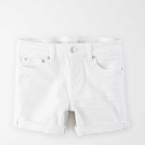 White Jean shorts